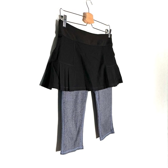 Athleta | Warrior Sport 2 In 1 Skort Herringbone Skirted Leggings Size Small - Picture 3 of 8
